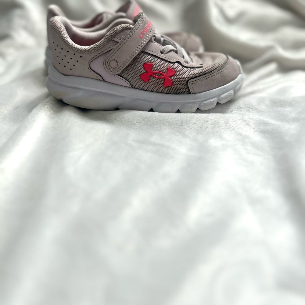 Under Armour Kids' Pink and Gray Sneakers